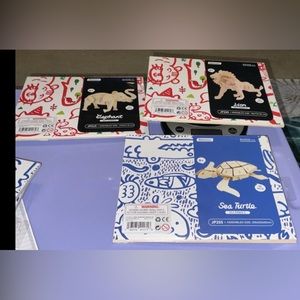 Sea Turtle,Elephant, Lion 3D Puzzle Ages 8+ Paintable. Robotime Brand New Sealed